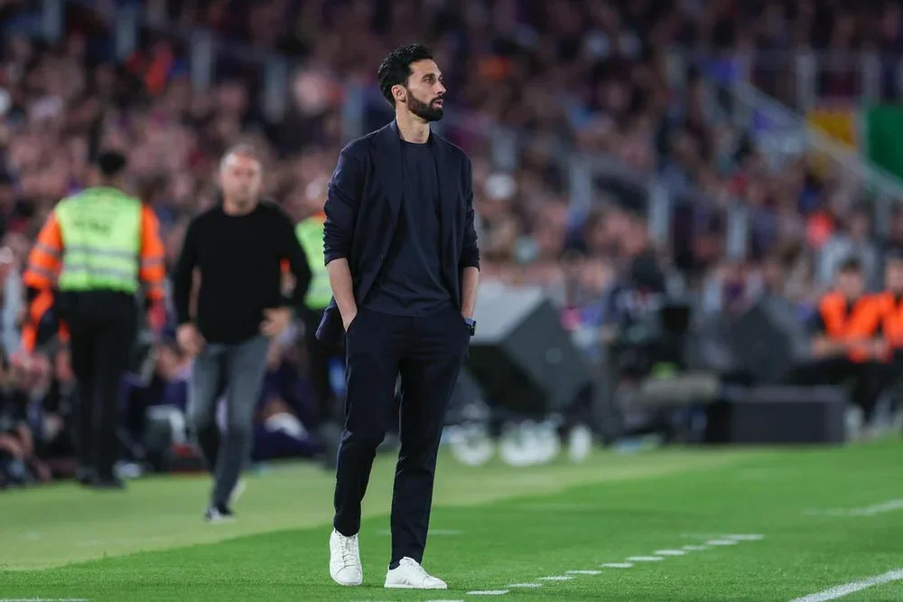 Álvaro Arbeloa, en el Camp Nou